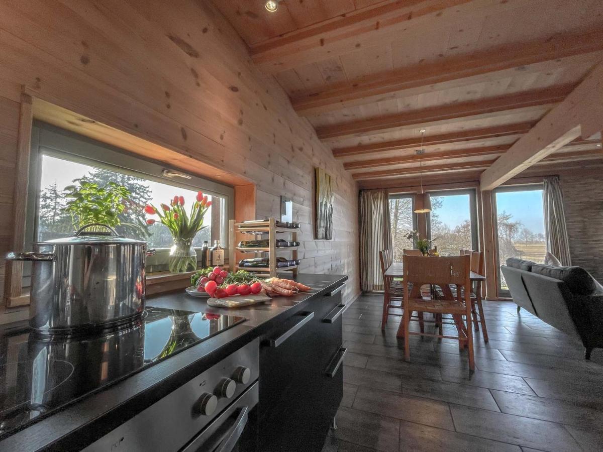 traumHaff Küstenchalets - einzigartige Chalets an der Ostsee. Ganz aus Lärchenholz mit Kamin und Sauna Vogelsang-Warsin Exterior foto